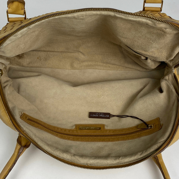 Bottega Veneta Intrecciato Handbag, Braided Leather, Beige, Women's - Picture 14 of 14